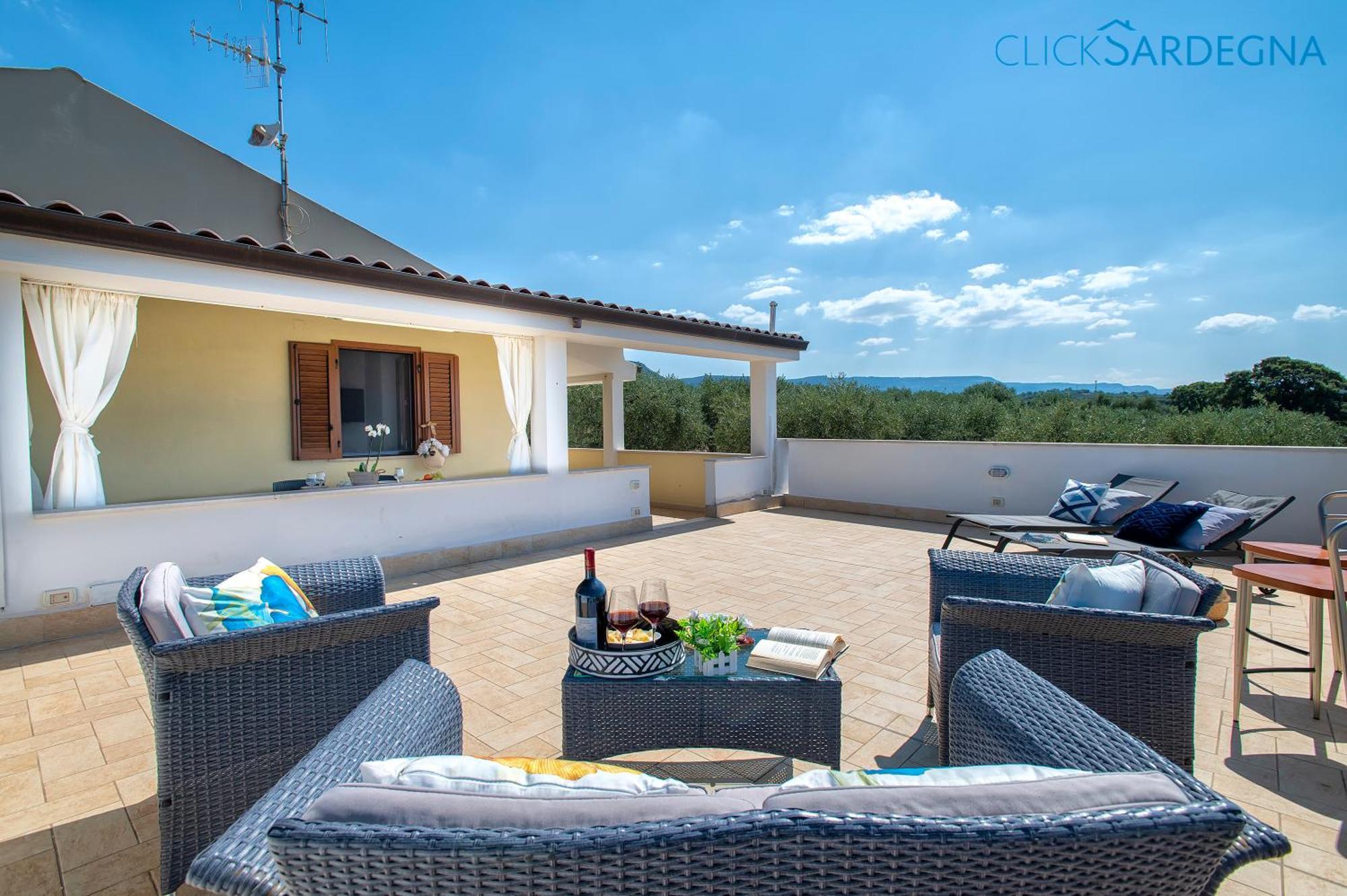 Casa Sant'Anna In Villa Brionis Con Grande Veranda Vista Mare Alghero Buitenkant foto
