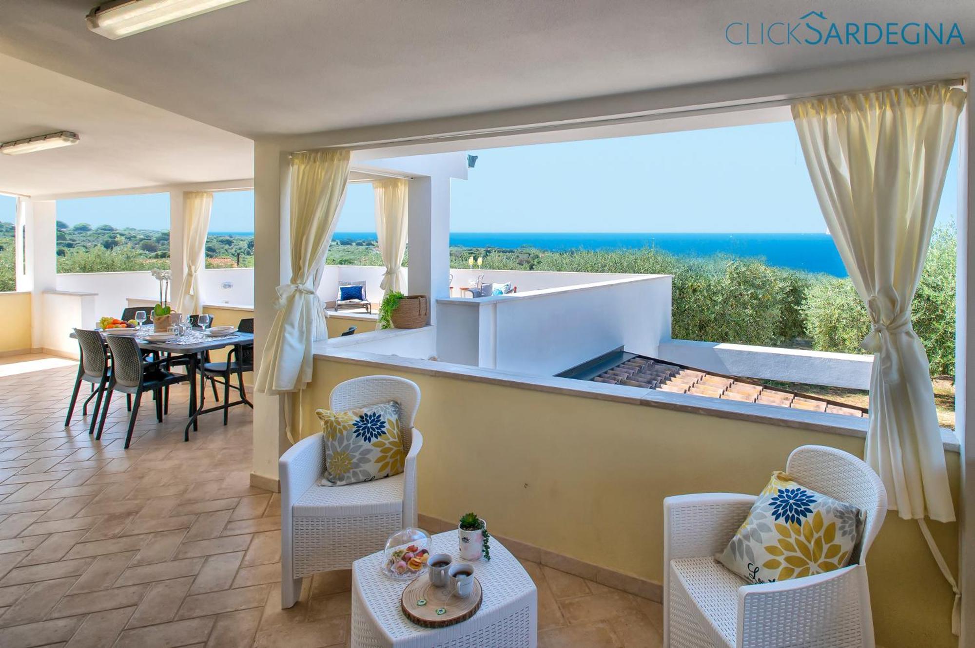 Casa Sant'Anna In Villa Brionis Con Grande Veranda Vista Mare Alghero Buitenkant foto